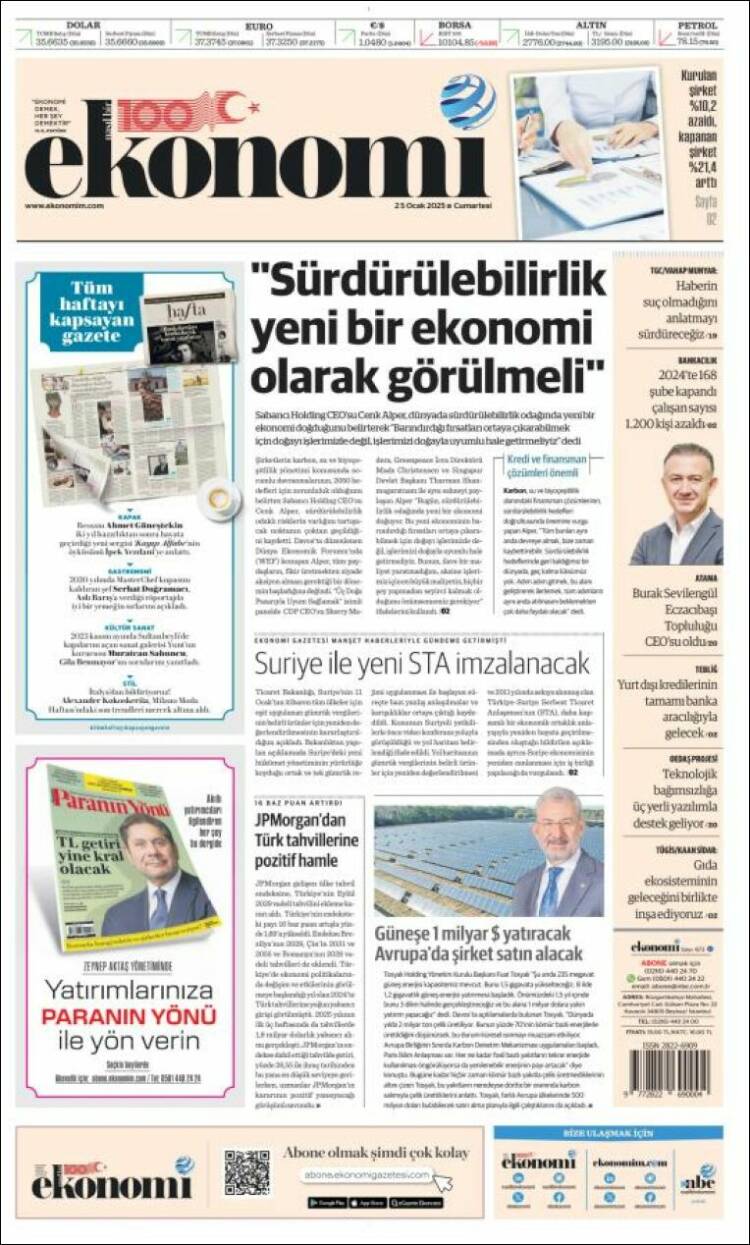 Portada de Dünya (Turqu&iacute;a)