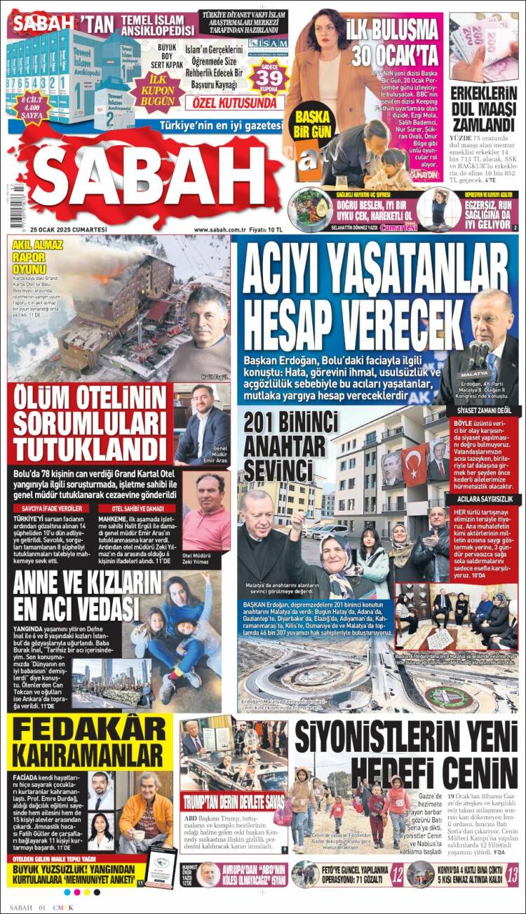 Portada de Sabah (Turqu&iacute;a)