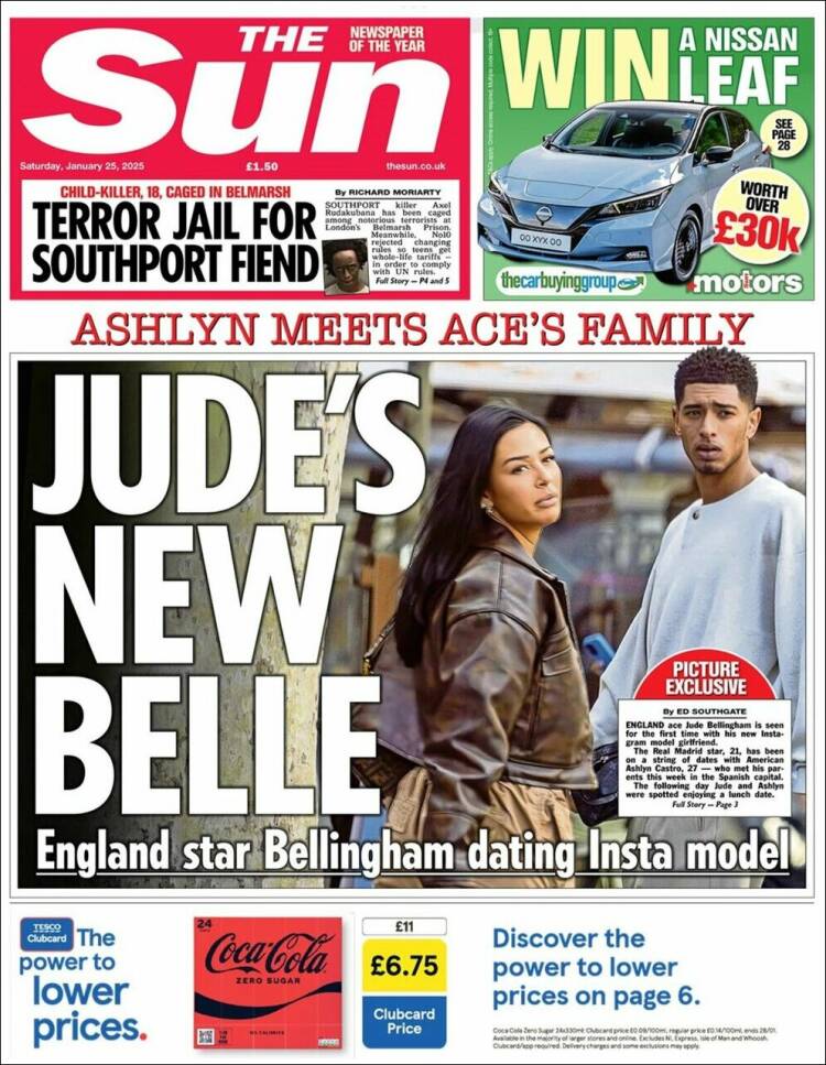 Portada de The Sun (Reino Unido)