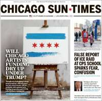 Portada de Chicago Sun-Times (USA)