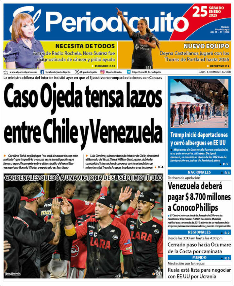 Portada de Periodiquito de Aragua (Venezuela)
