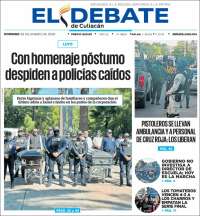 Portada de El Debate de Culiacán (Mexique)