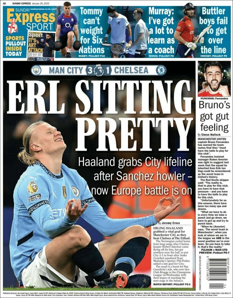 Portada de Express Sport (Reino Unido)