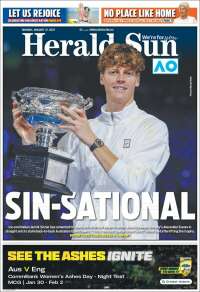 Portada de Herald Sun (Australie)