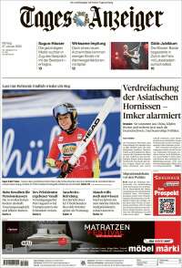 Portada de Tages-Anzeiger (Suiza)