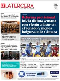 Portada de La Tercera (Chile)