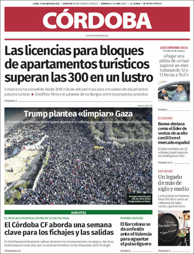 Portada de Diario de Córdoba (España)