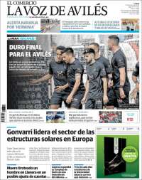 Portada de El Comercio - Avilés (España)