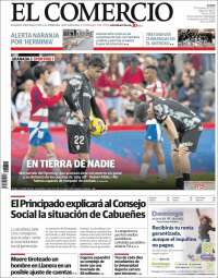 Portada de El Comercio - Gijón (España)