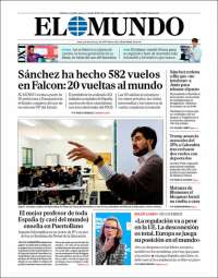 Portada de El Mundo (España)