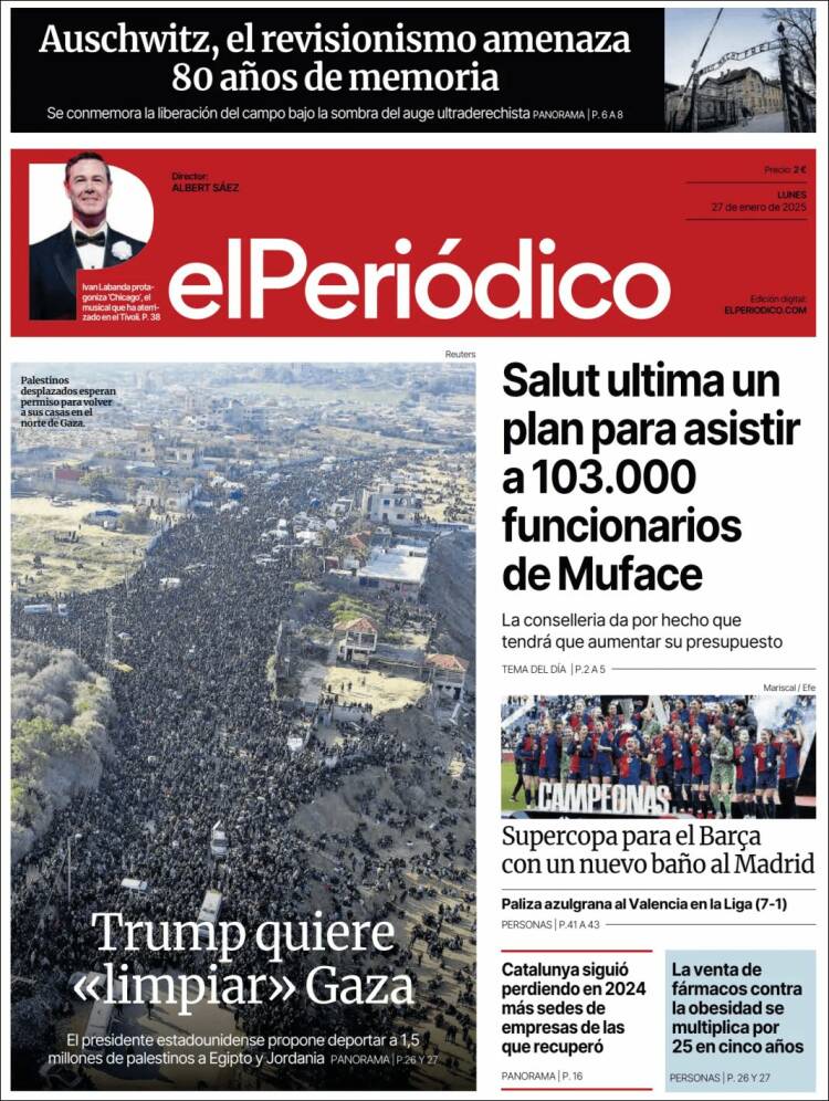 Portada de El Periódico (España)