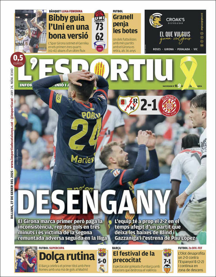 Portada de L'Esportiu : Girona (España)