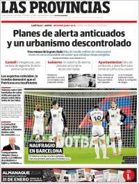 Portada de Las Provincias (España)