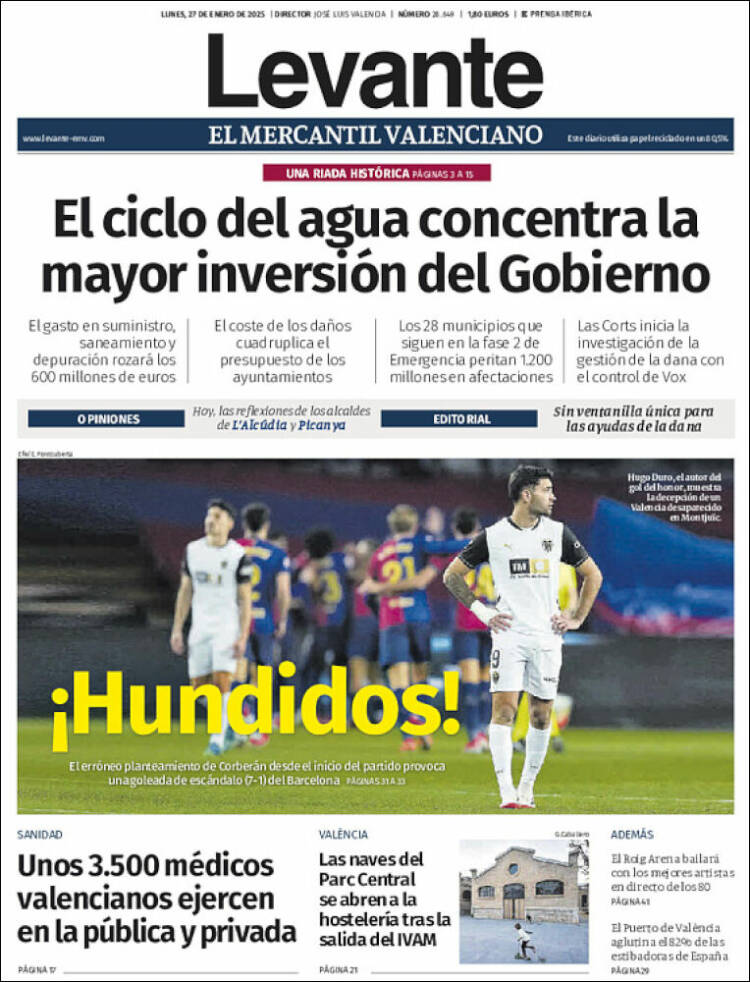 Portada de Levante (España)