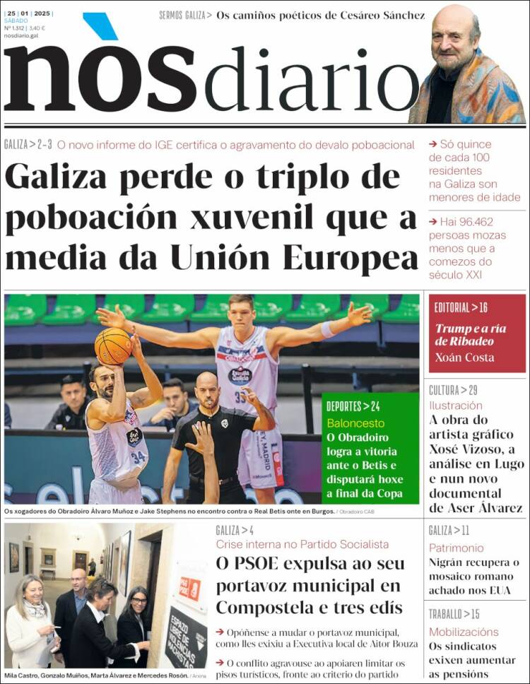 Portada de Nòs Diario (España)