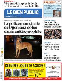 Portada de Le Bien Public (Francia)