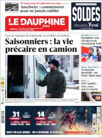 Portada de Le Dauphiné Libéré (Francia)