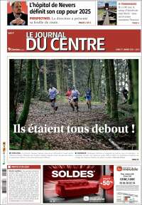 Portada de Le Journal du Centre (Francia)