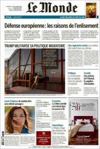 Portada de Le Monde (Francia)