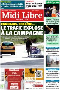 Portada de Midi Libre (Francia)