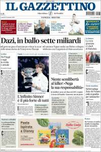 Portada de Il Gazzettino (Italia)