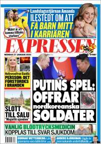 Portada de Expressen (Suède)