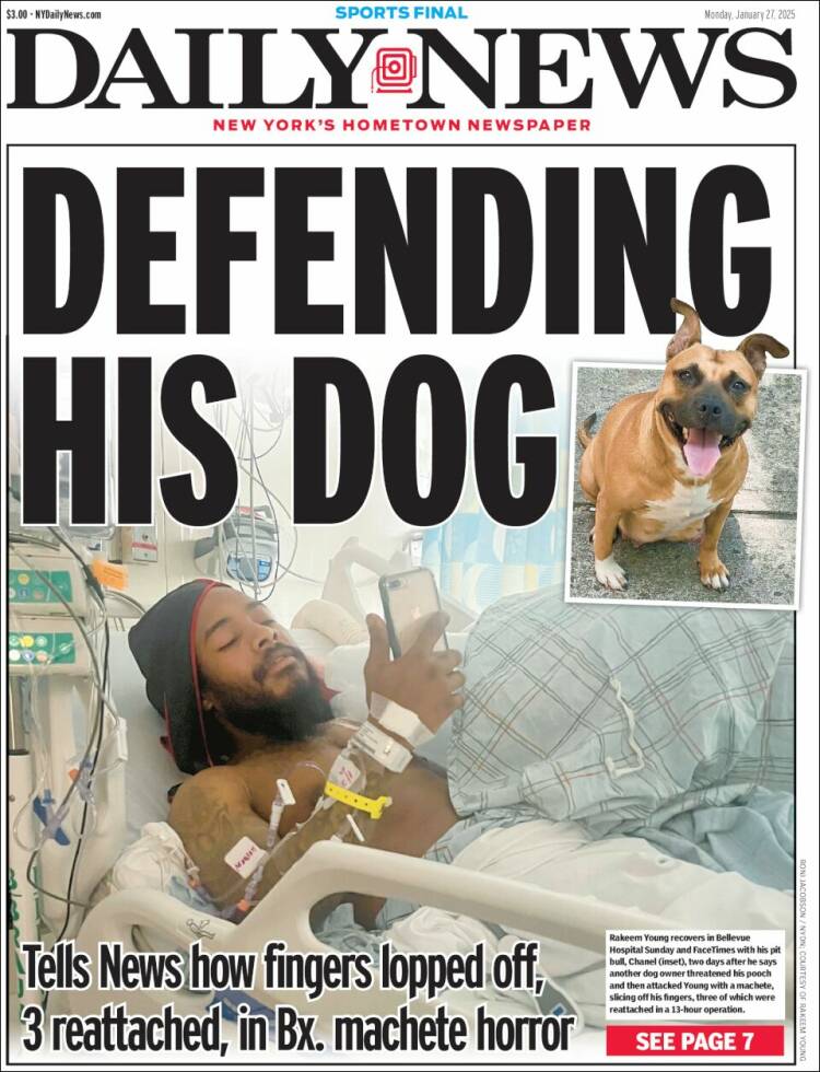 Portada de Daily News - New York (USA)