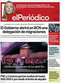 Portada de El Periódico (Spain)