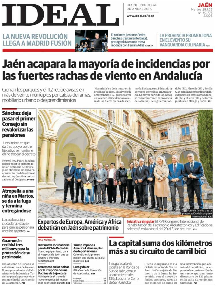 Portada de El Ideal de Jaén (España)
