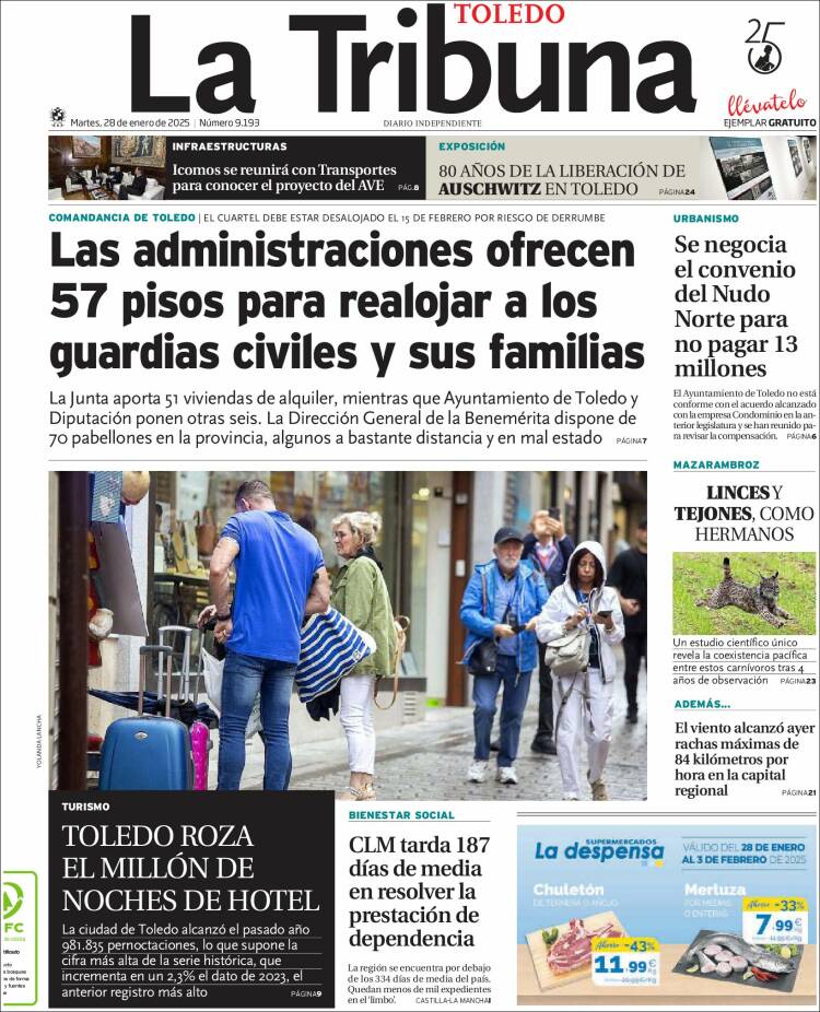 Portada de La Tribuna de Toledo (España)