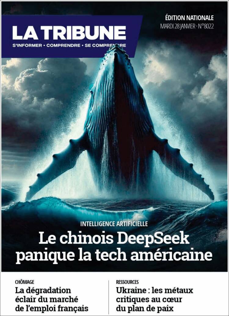 Portada de La Tribune (Francia)