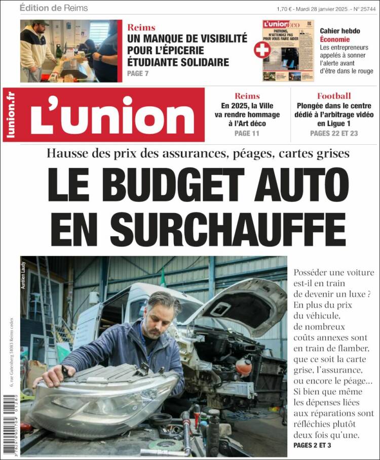 Portada de L'Union (Francia)
