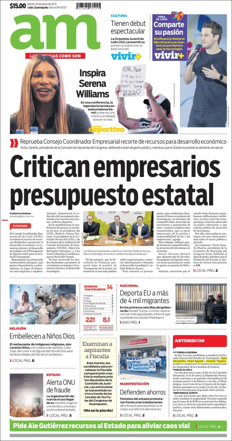 Portada de Al Día A.M. (México)
