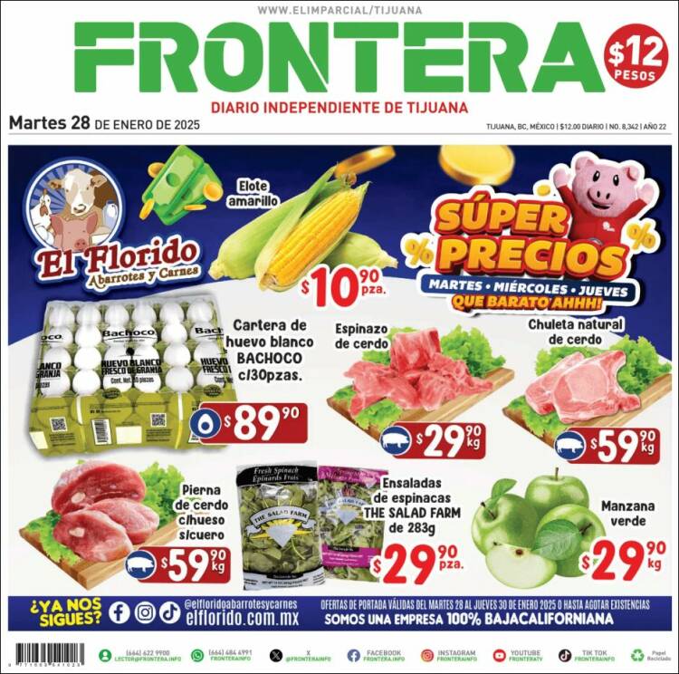 Portada de Frontera (México)