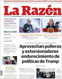 Portada de La Razón (Mexique)