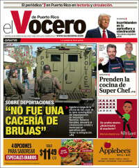 Portada de Vocero (Puerto Rico)