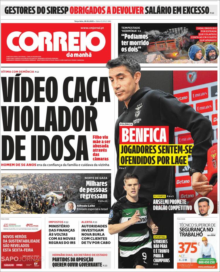 Portada de Correio da Manhã (Portugal)