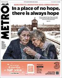 Portada de Metro (Reino Unido)