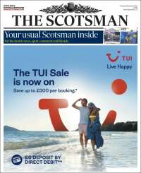 Portada de The Scotsman (Reino Unido)