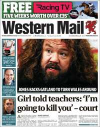 Portada de Western Mail (Reino Unido)