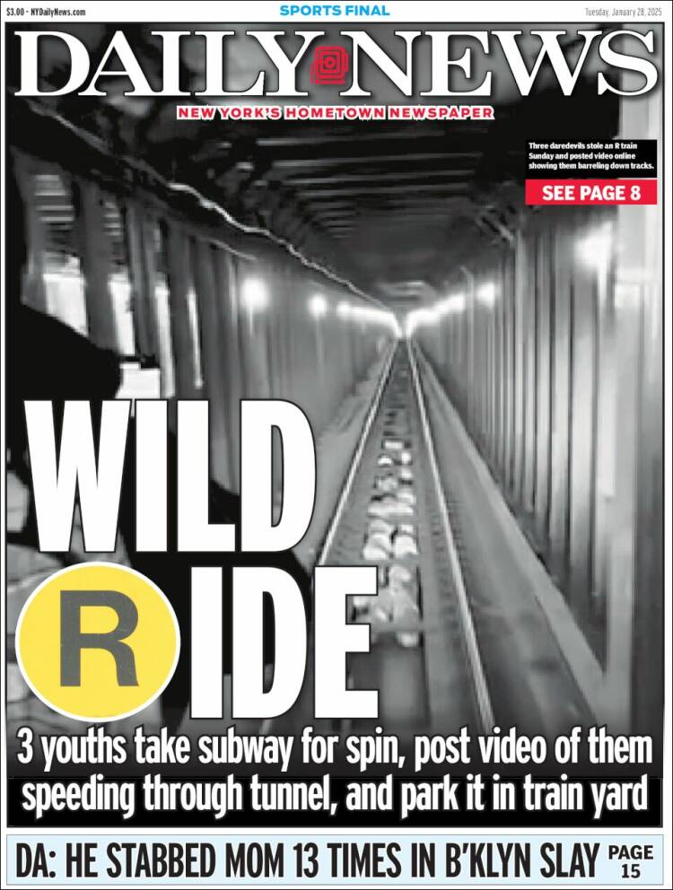 Portada de Daily News - New York (USA)