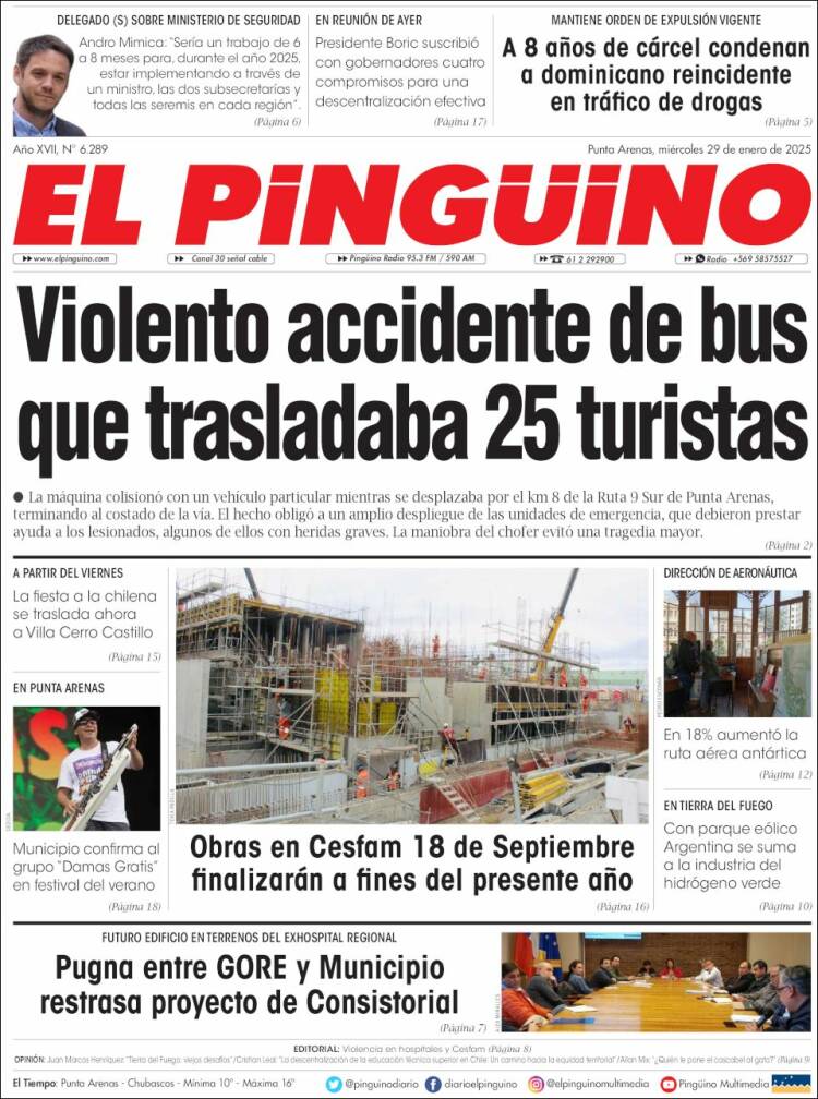 Portada de El Pingüino (Chile)