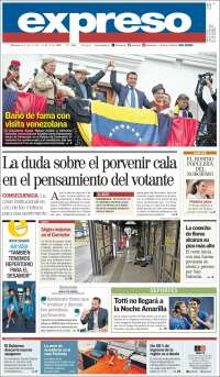 Portada de Expreso (Ecuador)