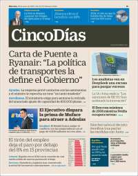 Portada de Cinco Días (España)