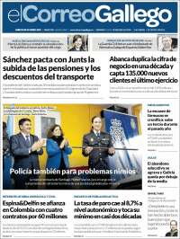 Portada de El Correo Gallego (España)