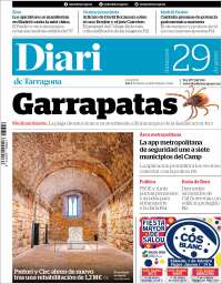 Portada de Diari de Tarragona (España)