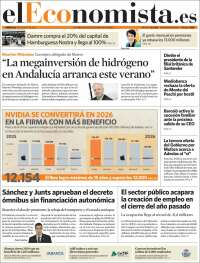 Portada de El Economista (España)