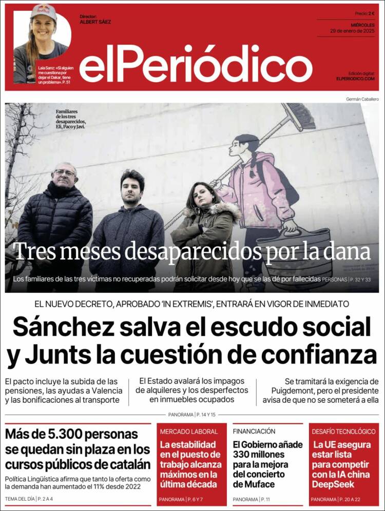 Portada de El Periódico (España)