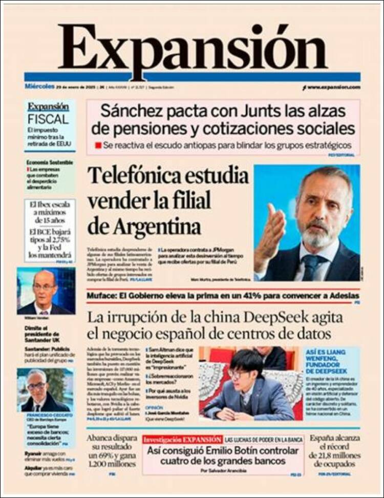Portada de Expansión (España)