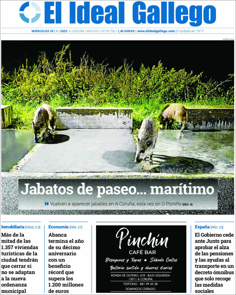 Portada de El Ideal Gallego (España)